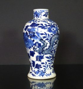 Qianlong Mark & Period Vase - Dragons