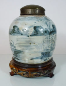 18th C. chinese Ginger Jar - Landscape